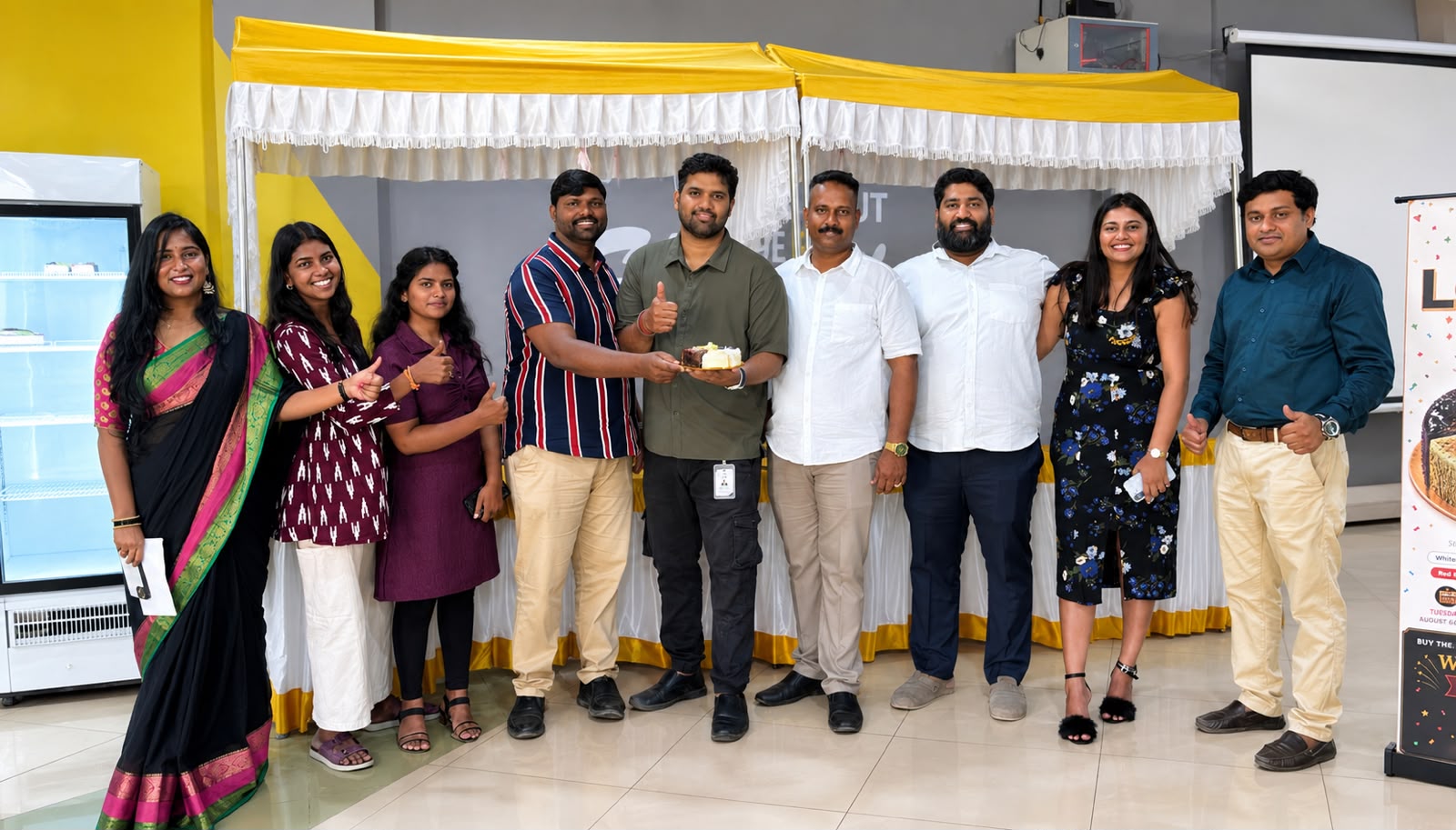 Cake Mela launch at Krupanidhi College with the Bangalore Kitchen@ team